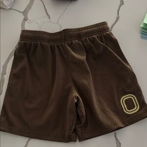 Boys Overtime Brown Athletic Shorts